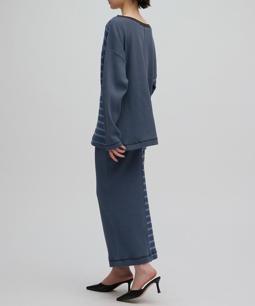 Ameri(アメリ)の「MILLER×Ameri 2WAY WAFFLE SKIRT(スカート・レディース・ブラウン/ブルー・SMALL/MEDIUM)」の13枚目の写真