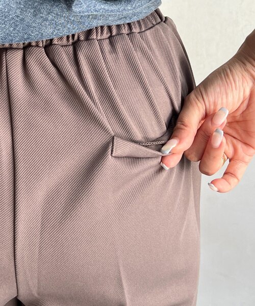 un dix cors(アンディコール)の「カットツイルスリットパンツ(その他パンツ・レディース・グレイッシュベージュ/ブラック・FREE)」の19枚目の写真
