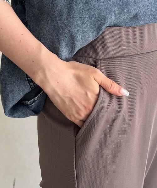 un dix cors(アンディコール)の「カットツイルスリットパンツ(その他パンツ・レディース・グレイッシュベージュ/ブラック・FREE)」の22枚目の写真