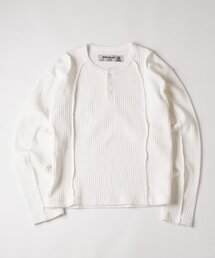 Sourcream | 【Sourcream】針抜きヘンリースイッチングL/S TEE(Tシャツ/カットソー)
