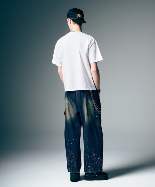 glamb（グラム）の「Red Dirt Splash Denim / レッドダートスプラッシュデニム（デニムパンツ・メンズ・インディゴブルー・S/M/L）」の17枚目の写真