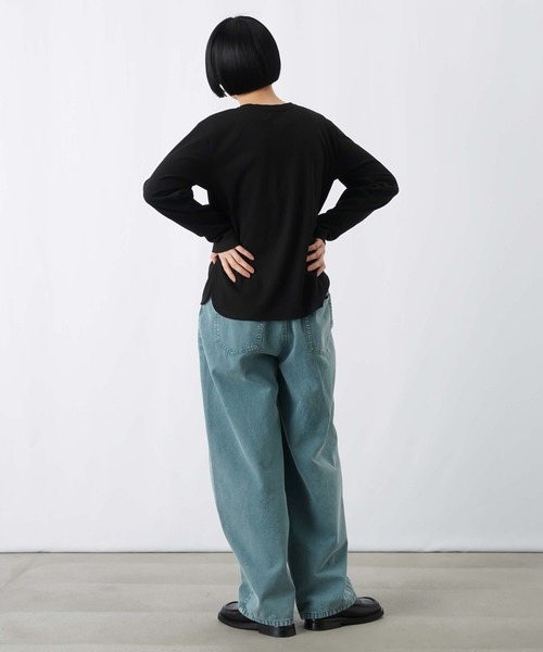 LUCA/LADY LUCK LUCA（ルカ/レディラックルカ）の「LC/LLL 硫化キャンパス脚長カーブパンツ（その他パンツ・レディース・ブルー/ベージュ・FREE）」の15枚目の写真