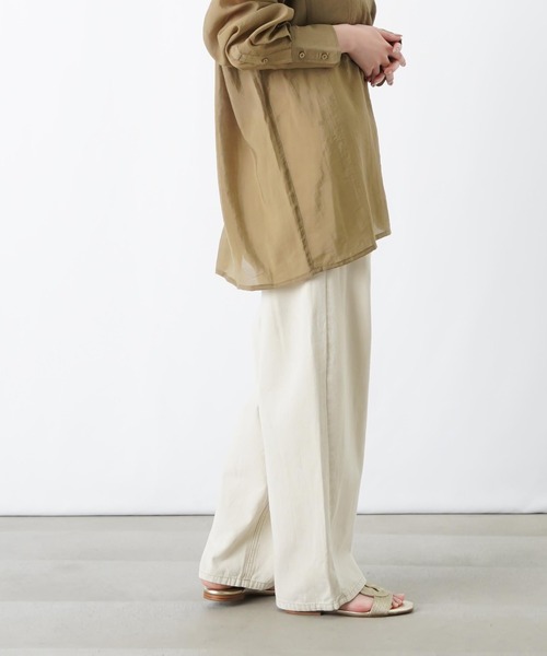 LUCA/LADY LUCK LUCA（ルカ/レディラックルカ）の「LC/LLL 硫化キャンパス脚長カーブパンツ（その他パンツ・レディース・ブルー/ベージュ・FREE）」の9枚目の写真