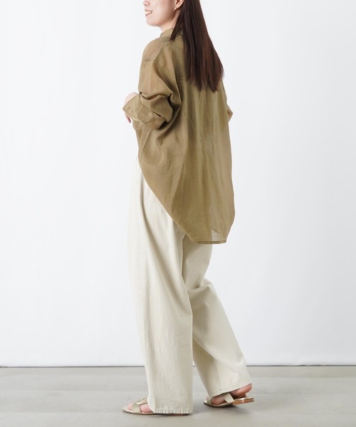 LUCA/LADY LUCK LUCA（ルカ/レディラックルカ）の「LC/LLL 硫化キャンパス脚長カーブパンツ（その他パンツ・レディース・ブルー/ベージュ・FREE）」の7枚目の写真