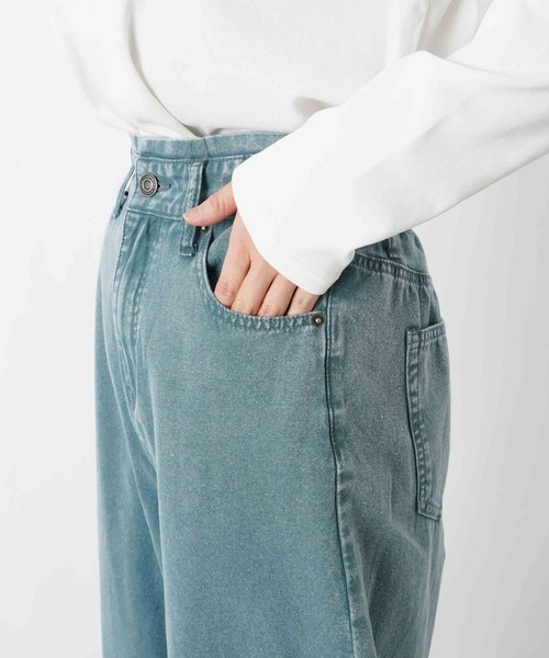 LUCA/LADY LUCK LUCA（ルカ/レディラックルカ）の「LC/LLL 硫化キャンパス脚長カーブパンツ（その他パンツ・レディース・ブルー/ベージュ・FREE）」の19枚目の写真