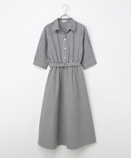 Honeys(ハニーズ)の「6分袖シャツワンピース(シャツワンピース・レディース・ブルー系その他3/ネイビー/サックスブルー系1/ホワイト系その他・S/M/LL/L/3L)」の20枚目の写真