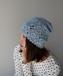 SANSeLF（サンセルフ）の「【SANSeLF】フラワークロシェニットキャップ saa26s023（ニットキャップ/ビーニー）」