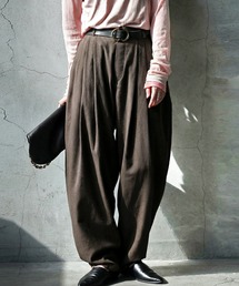 antiqua（アンティカ）の「リネン混 無地 ロング ワイド パンツ（その他パンツ）」