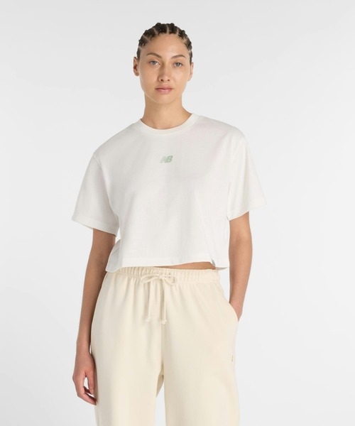 NEW BALANCE(ニューバランス)の「ニューバランス New Balance グラフィックTシャツ(Tシャツ/カットソー・レディース・ライトグリーン/ホワイト/ブラック・S/M/L/XL)」の2枚目の写真