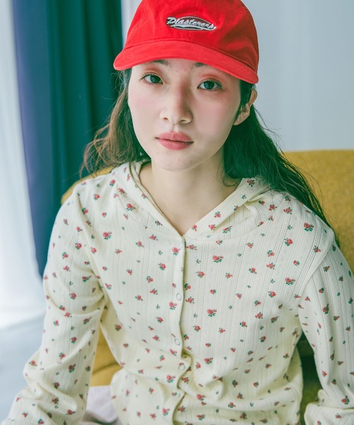 niko and...(ニコアンド)の「アイレット小花フーディ(Tシャツ/カットソー・レディース・ネイビー/アイボリー/グレー・FREE)」の6枚目の写真