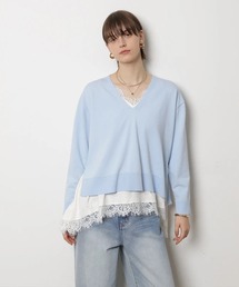 レースキャミ付きアンサンブル（ニット/セーター）｜CADUNE（カデュネ