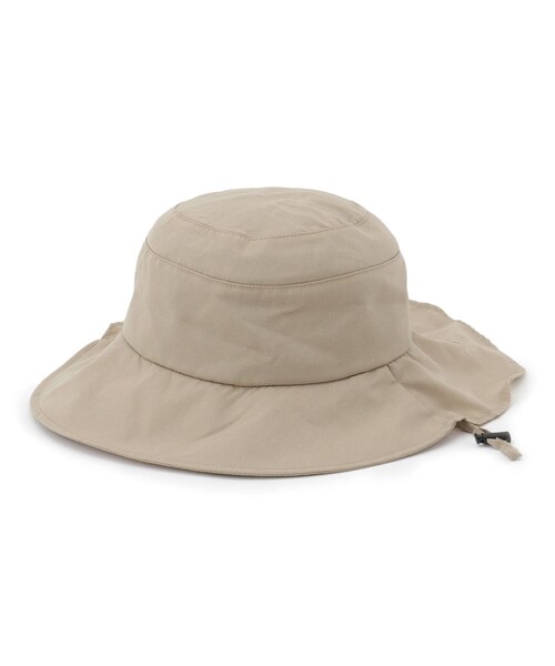 SHOO・LA・RUE（シューラルー）の「【防花粉機能付き】たれ付きハット（ハット・レディース・ブラック/ベージュ・00）」の2枚目の写真