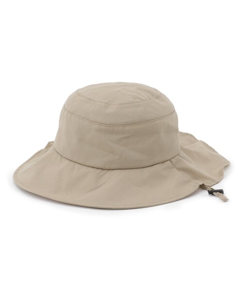 SHOO・LA・RUE（シューラルー）の「【防花粉機能付き】たれ付きハット（ハット・レディース・ブラック/ベージュ・00）」の9枚目の写真