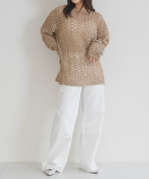 31 Sons de mode(トランテアン ソン ドゥ モード)の「美脚ストレートパンツ(その他パンツ・レディース・ホワイト・S/M)」の18枚目の写真