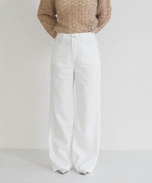 31 Sons de mode(トランテアン ソン ドゥ モード)の「美脚ストレートパンツ(その他パンツ・レディース・ホワイト・S/M)」の8枚目の写真