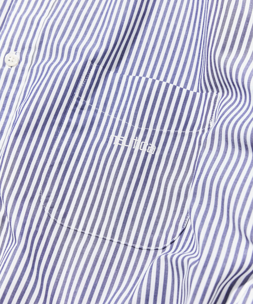 NAUTICA(ノーティカ)の「NAUTICA/ノーティカ ビッグシルエット ブロード ストライプ BDシャツ(シャツ/ブラウス・メンズ・サックスブルー/ネイビー/グリーン・X-LARGE/LARGE/MEDIUM)」の9枚目の写真
