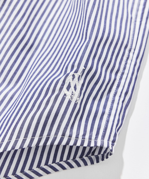 NAUTICA(ノーティカ)の「NAUTICA/ノーティカ ビッグシルエット ブロード ストライプ BDシャツ(シャツ/ブラウス・メンズ・サックスブルー/ネイビー/グリーン・X-LARGE/LARGE/MEDIUM)」の11枚目の写真