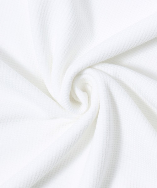 DISCUS（ディスカス）の「DISCUS/ディスカス COOLMAX(R) オーバーサイズ ワッフル ヘンリーネック 半袖Tシャツ レディース メンズ（Tシャツ/カットソー・メンズ・スミクロ/ブラック/グレイッシュブルー/オフホワイト・M/L/LL）」の18枚目の写真