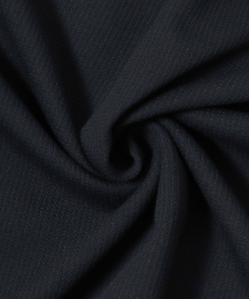 DISCUS（ディスカス）の「DISCUS/ディスカス COOLMAX(R) オーバーサイズ ワッフル ヘンリーネック 半袖Tシャツ レディース メンズ（Tシャツ/カットソー・メンズ・スミクロ/ブラック/グレイッシュブルー/オフホワイト・M/L/LL）」の19枚目の写真