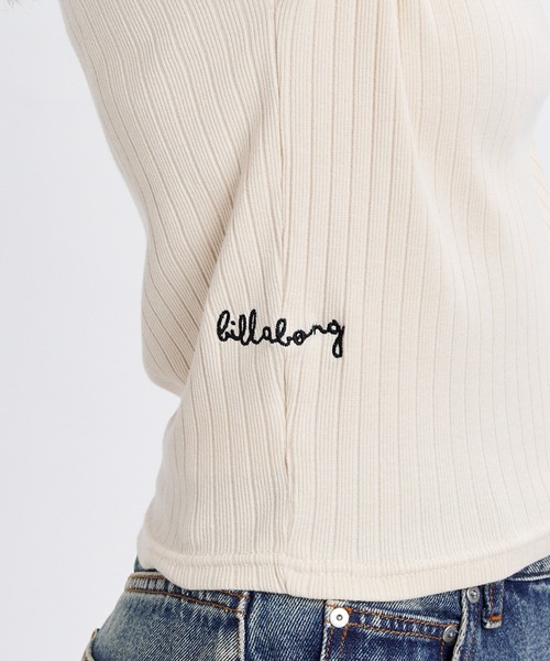 BILLABONG（ビラボン）の「BILLABONG/ビラボン レディース 半袖 Tシャツ 2WAY BABY FIT RIB TEE BG013302（Tシャツ/カットソー・レディース・スミクロ/ブルー/オフホワイト・M/L）」の8枚目の写真