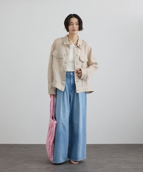 SALON adam et rope'(サロン アダム エ ロペ)の「フロントロープホルターネック(キャミソール・レディース・ベージュ/ブラック/オフホワイト・FREE)」の22枚目の写真