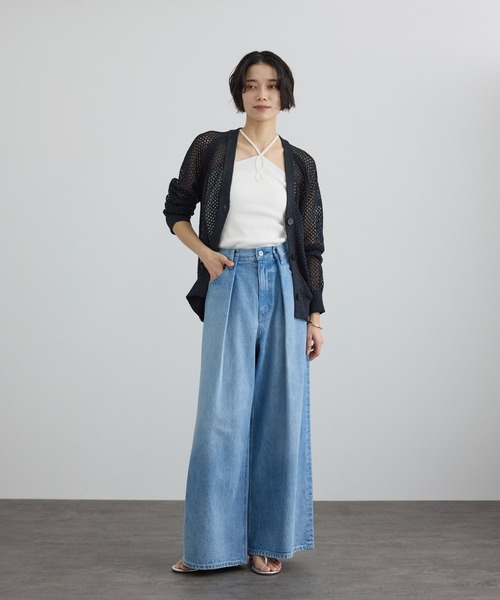 SALON adam et rope'（サロン アダム エ ロペ）の「フロントロープホルターネック（キャミソール・レディース・ベージュ/ブラック/オフホワイト・FREE）」の22枚目の写真