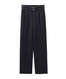 JOHN LAWRENCE SULLIVAN（ジョンローレンスサリバン）の「WOOL GABARDINE DOUBLE BELT TROUSERS（スラックス）」