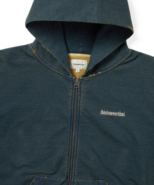 thisisneverthat(ディスイズネバーザット)の「Damaged Zip Up Hoodie(パーカー・メンズ・スミクロ/インディゴブルー/グレー・L/M/S/XL)」の8枚目の写真