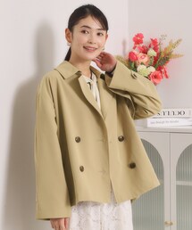 ITS'DEMO（イッツデモ）の「【撥水／花粉防止／手洗い可】ショートトレンチコート（トレンチコート）」