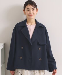 ITS'DEMO（イッツデモ）の「【撥水／花粉防止／手洗い可】ショートトレンチコート（トレンチコート）」
