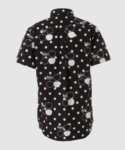 THE BEATLES CdG APPLE PRINTED SHORT SLEEVE SHIRT BLACK（シャツ