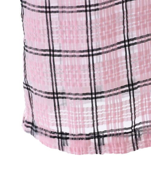 BEAMS PLUS(ビームスプラス)の「Open Collar Nylon Airy Plaid(シャツ/ブラウス・メンズ・ミント/サックスブルー/ピンク/オレンジ・SMALL/MEDIUM/LARGE/X-LARGE)」の12枚目の写真
