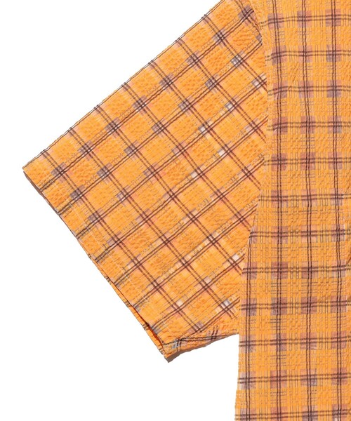 BEAMS PLUS(ビームスプラス)の「Open Collar Nylon Airy Plaid(シャツ/ブラウス・メンズ・ミント/サックスブルー/ピンク/オレンジ・SMALL/MEDIUM/LARGE/X-LARGE)」の19枚目の写真