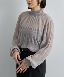 Futier land（フューティアランド）の「シャーリングシアートップス（Tシャツ/カットソー）」