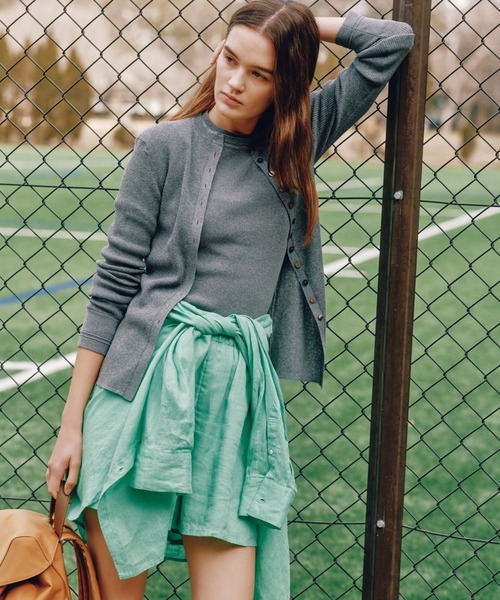 Mila Owen(ミラオーウェン)の「フレンチリネンショートパンツ(その他パンツ・レディース・イエロー/オレンジ/グリーン/ブラウン/ライトベージュ・F)」の9枚目の写真