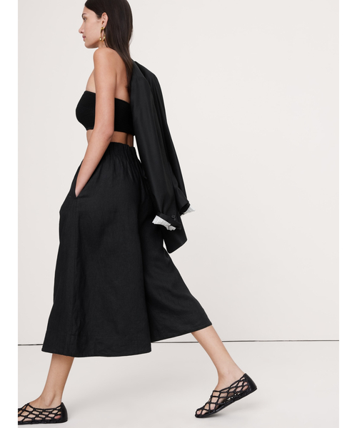 Banana Republic（バナナリパブリック）の「リネン キュロット（その他パンツ・レディース・グリーン/ブラック・M/S/L/XS）」の7枚目の写真