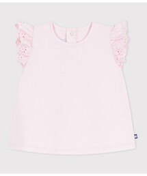 PETIT BATEAU（プチバトー）の「フリル袖Ｔシャツ（Tシャツ/カットソー）」