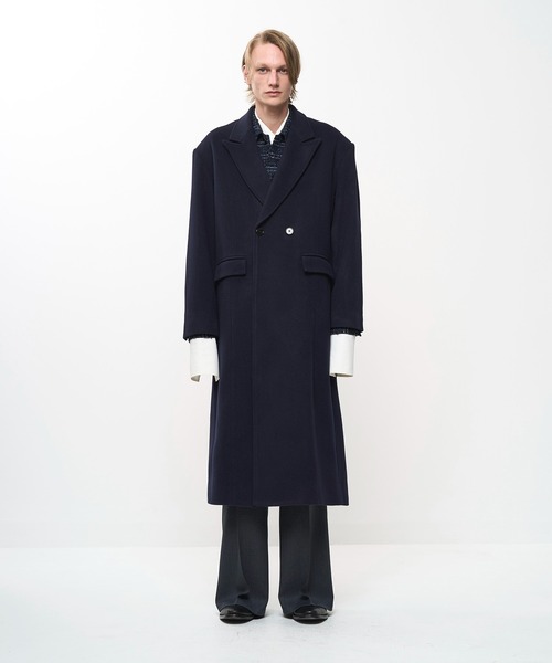 Juha(ユハ)の「SOFT CHARME CHESTER COAT(チェスターコート・メンズ・ブラック/ネイビー/レッド・4/3)」の2枚目の写真