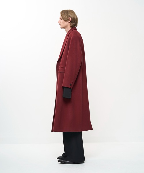 Juha(ユハ)の「SOFT CHARME CHESTER COAT(チェスターコート・メンズ・ブラック/ネイビー/レッド・4/3)」の12枚目の写真