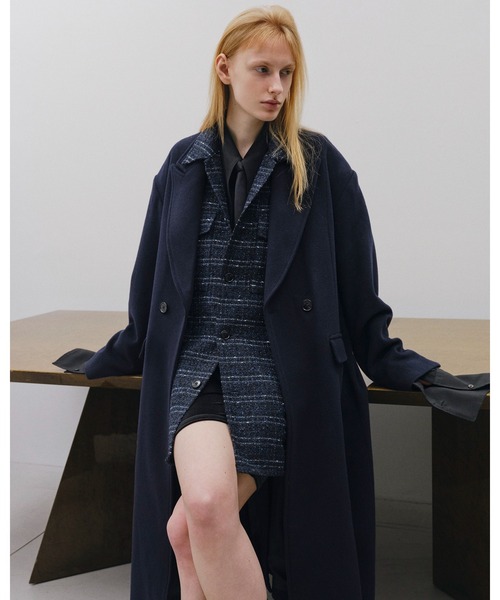Juha(ユハ)の「SOFT CHARME CHESTER COAT(チェスターコート・メンズ・ブラック/ネイビー/レッド・4/3)」の6枚目の写真