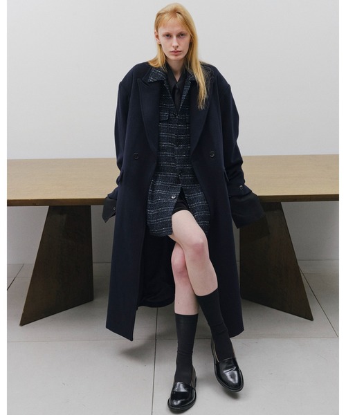 Juha(ユハ)の「SOFT CHARME CHESTER COAT(チェスターコート・メンズ・ブラック/ネイビー/レッド・4/3)」の7枚目の写真
