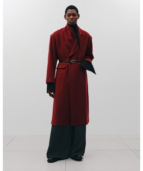 Juha(ユハ)の「SOFT CHARME CHESTER COAT(チェスターコート・メンズ・ブラック/ネイビー/レッド・4/3)」の4枚目の写真