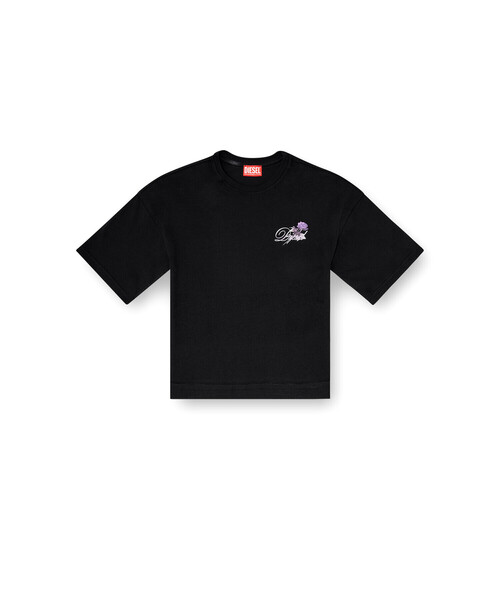 DIESEL（ディーゼル）の「ウィメンズ Tシャツ T-CROPYN（Tシャツ/カットソー・レディース・ホワイト/ブラック・MEDIUM/SMALL/X-SMALL/LARGE/X-LARGE）」の7枚目の写真
