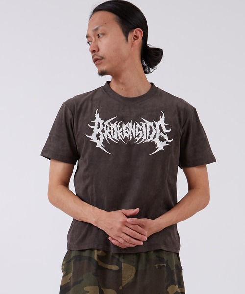 improves（インプローブス）の「フェイクスエード 半袖Tシャツ（Tシャツ/カットソー・メンズ・グレー系/グレー/ブラック系/チャコール/ピンク系/ライトグレー・LARGE/SMALL/MEDIUM）」の20枚目の写真