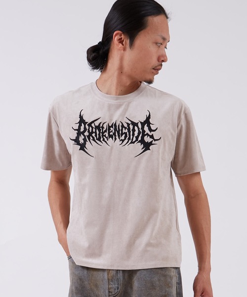 improves（インプローブス）の「フェイクスエード 半袖Tシャツ（Tシャツ/カットソー・メンズ・グレー系/グレー/ブラック系/チャコール/ピンク系/ライトグレー・LARGE/SMALL/MEDIUM）」の12枚目の写真