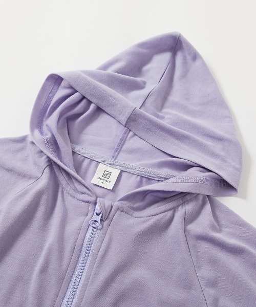 devirock(デビロック)の「UVカット ジップパーカー(パーカー・キッズ・ブラック/グリーン系1/パープル系/ブルー/ホワイト/グリーン系2/オートミール/ブルー系/イエロー系・80cm/90cm/100cm/110cm/120cm/130cm/140cm/150cm/160cm)」の20枚目の写真