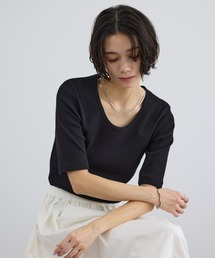 SALON adam et rope' | プリマベールファームリーリブT / UVケア・洗える・新色追加(Tシャツ/カットソー)