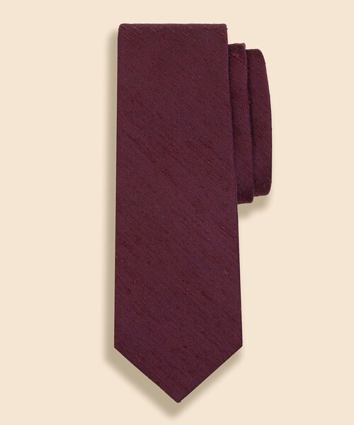BROOKS BROTHERS（ブルックスブラザーズ）の「シルク　シャンタン　ソリッドタイ（ネクタイ・メンズ・ブラウン/バーガンディー/ネイビー・ONE SIZE）」の3枚目の写真