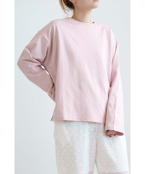 HEART MARKET(ハートマーケット)の「ワイドなロンT(Tシャツ/カットソー・レディース・ナチュラル/ブラック/レッド系/ホワイト/ベージュ系/ライム/ピンク/ブラック系/ネイビー/ブルー系/ブルー系1・SMALL/MEDIUM/LARGE)」の10枚目の写真