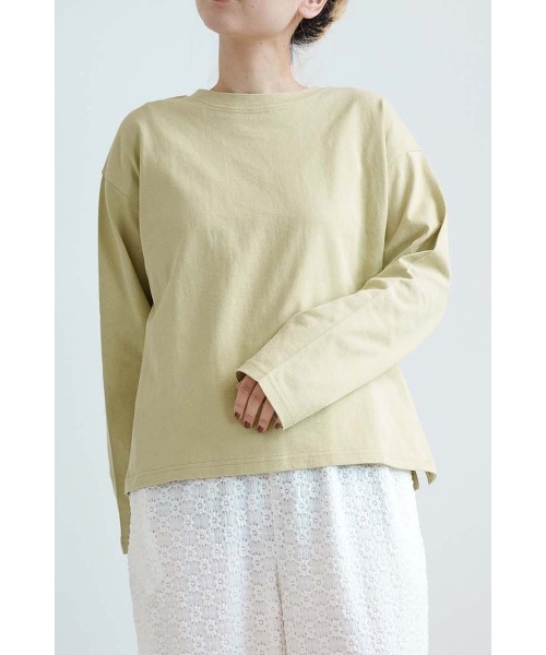 HEART MARKET(ハートマーケット)の「ワイドなロンT(Tシャツ/カットソー・レディース・ナチュラル/ブラック/レッド系/ホワイト/ベージュ系/ライム/ピンク/ブラック系/ネイビー/ブルー系/ブルー系1・SMALL/MEDIUM/LARGE)」の6枚目の写真